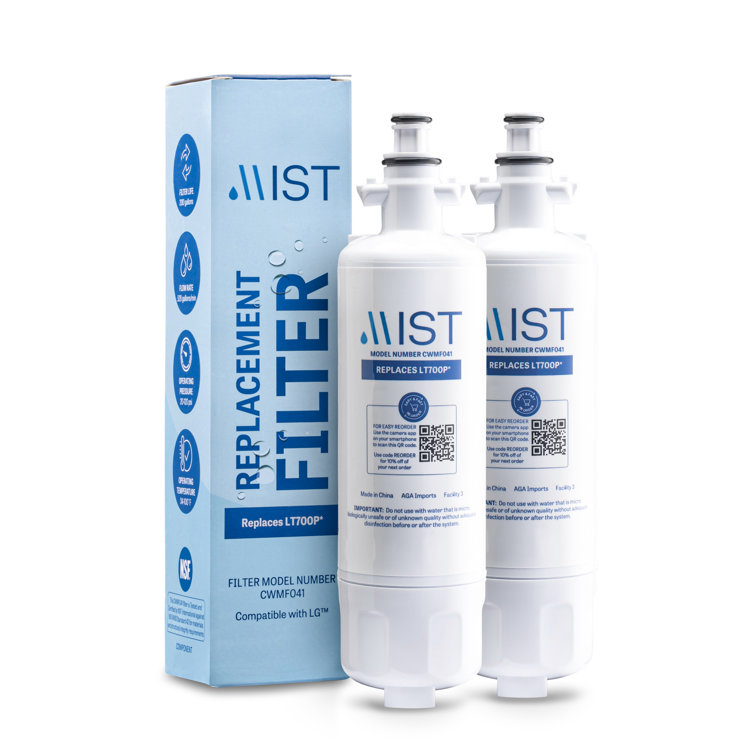 Mist LT700P Replacement Refrigerator Water Filter Compatible with LG